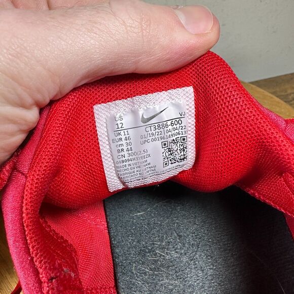 Nike Free Metcon 4 University Red Gym Crossfit CT3886-600 Shoe Men's Size 12 - Picture 9 of 9